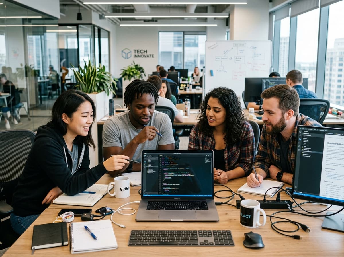 Taapti developers collaborating on code